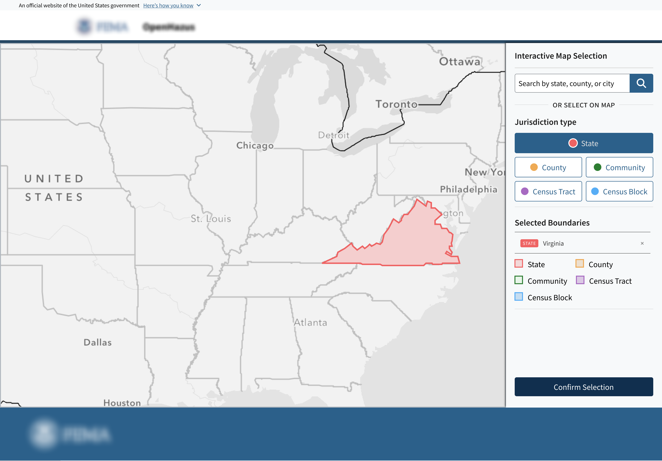 OpenHazus Map Viewer
