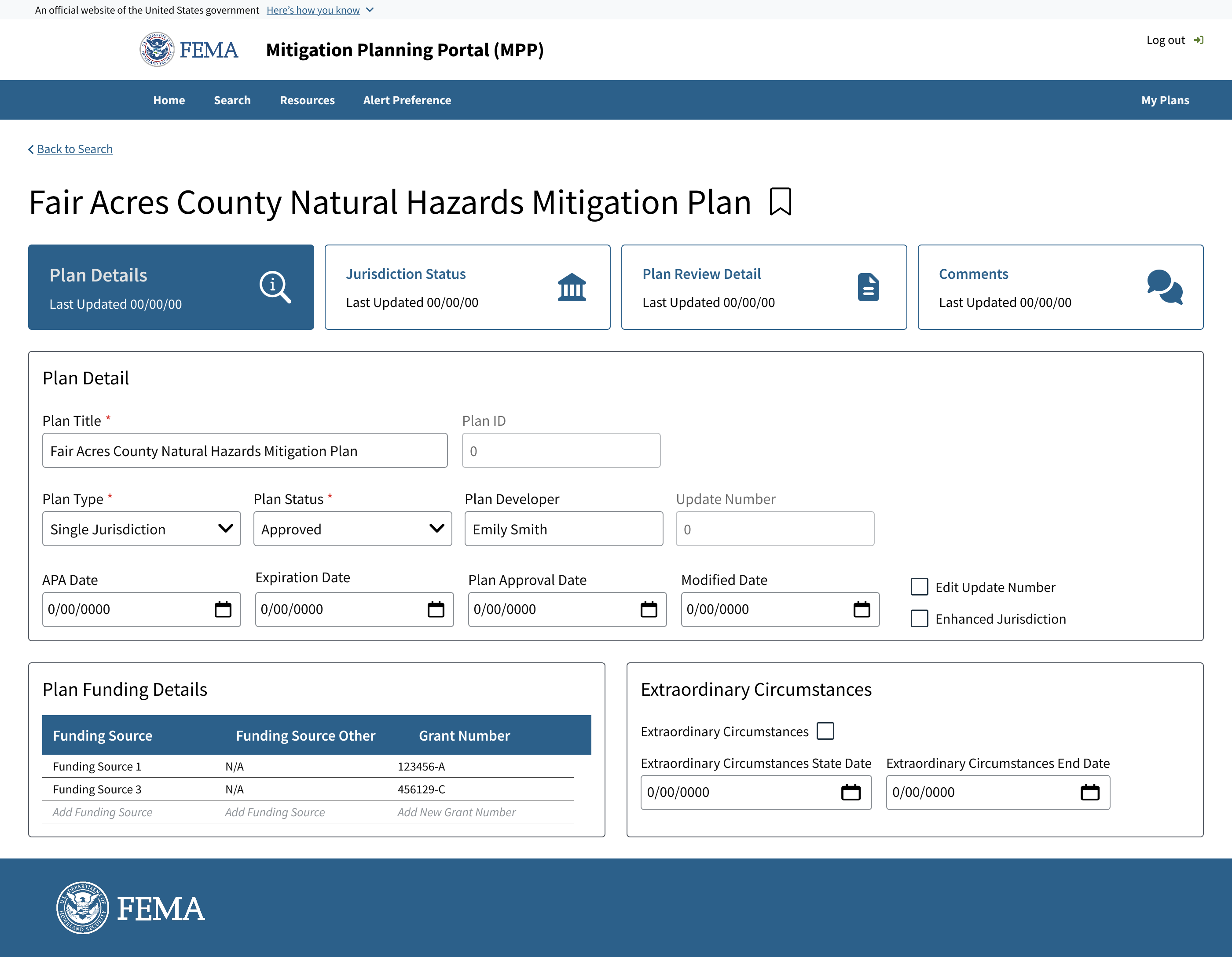 MPP Plan Detail page